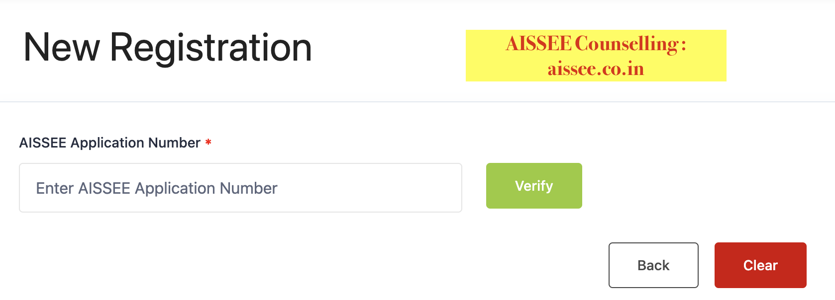 Aissee Counselling Registration
