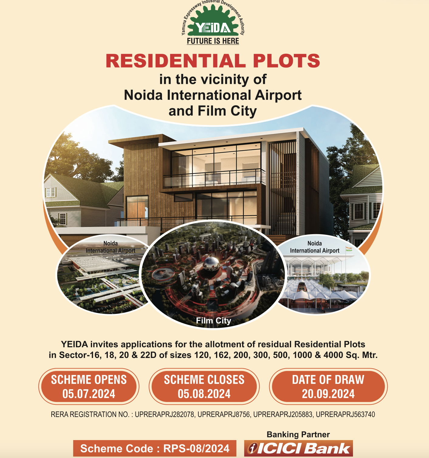 Yeida Residential Plot Scheme 2025 Apply [Registration], Lottery